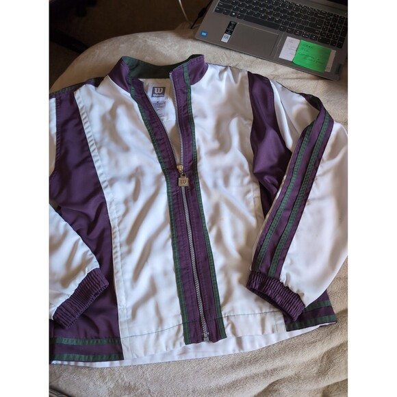 Wilson track suit set size medium purple and white - Picture 2 of 8